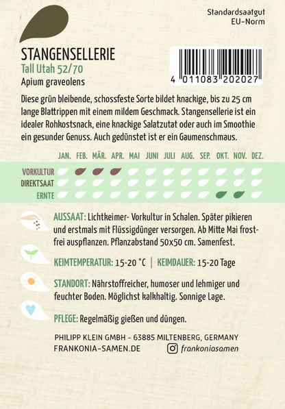 Stangensellerie, Tall Utah – Ihr Gartenberater